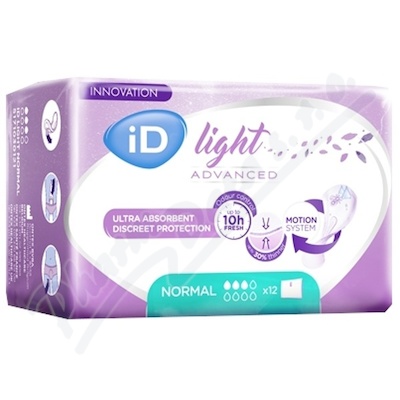 Vložky Absorpční Id Light Normal 330ml,cotton feel,jednotlivě balené,12ks