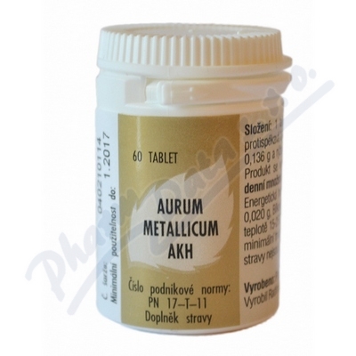 Aurum Metallicum Akh Tbl.60