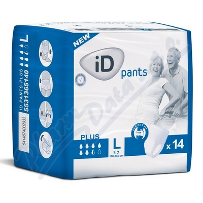 Kalhotky Absorpční Id Pants Large-plus boky 100-145cm,1650ml,prodyšné,14ks