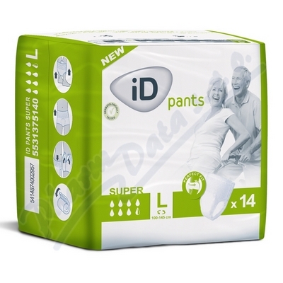 Kalhotky Absorpční Id Pants Large-super boky 100-145cm,2050ml,prodyšné,14ks