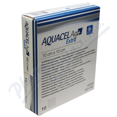 Aquacel Ag+ Extra 10x10 cm, krytí s technologií hydrofiber a se stří