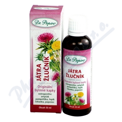 Dr.popov Kapky Bylinné Játra-žlučník 50ml