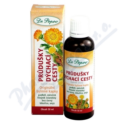 Dr.popov Kapky Bylinné Průdušky-dýchací Cesty 50ml