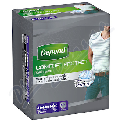 Natahovací Kalhotky Depend Normal S/m Pro Muže 995ml, obvod boků 70-105cm, 10ks