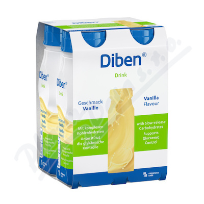 Diben Drink Příchuť Vanilková perorální roztok 4x200ml