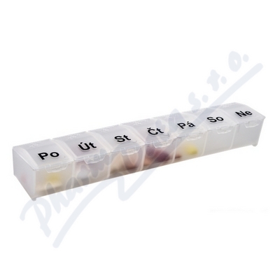 Dávkovač Léků Obzor Typ 07 Týdenní Bílý