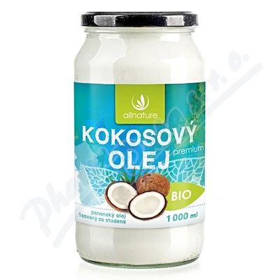 Allnature Kokosový Olej Panenský Bio 1000ml