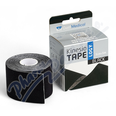 GemMedical kinesiology tape 5cmx5m černý