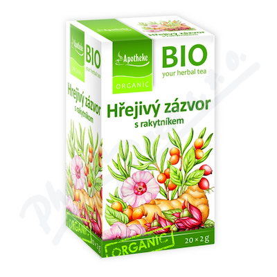 Apotheke Bio Hřejivý Zázvor S Rakytníkem čaj 20x2g