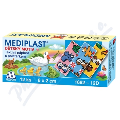 Náplast Mediplast 6cmx2cm Dětská 12ks