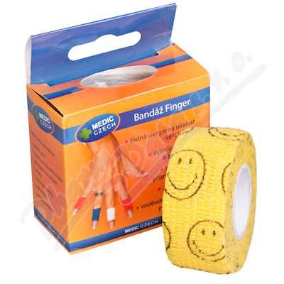 Rychlonáplast Elastická 25mmx450cm Smajlík