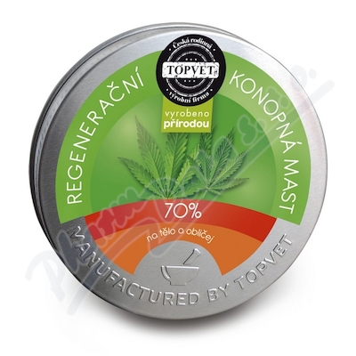 Topvet Regenerační Konopná Mast 70% 100ml