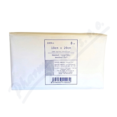 Gáza Kompr.nester.10x20cm/100ks 8 Vrstev