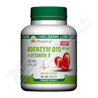 Koenzym Q10 Forte 60mg+vit.e Tobolek 60+60 Bio-pharma