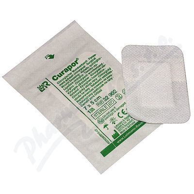 Náplast Hypoalergenní Curapor Sterilní 5x7cm,samolepící,s polštářkem,5 ks