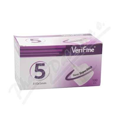 Inzulínové Jehly Verifine pro všechna inzulínová pera, 31g x 5 mm, 100 ks