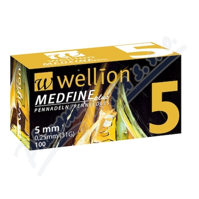 Wellion Medfine Plus Jehly Pro Inzulínová Pera jehly pro všechna inzulínová pera, vel. 31g x 5 mm