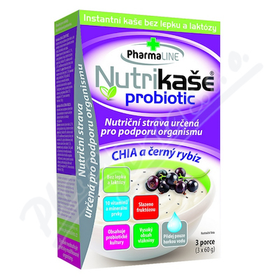 Nutrikaše Probiotic Chia A černý Rybíz 3x60g
