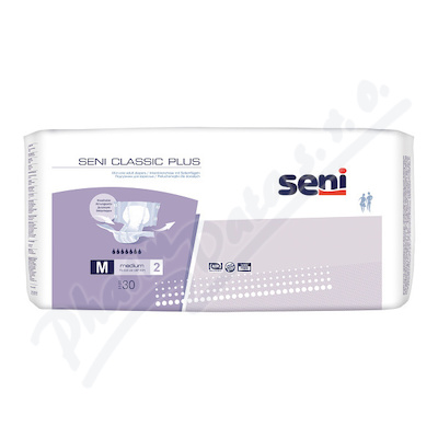 Seni Classic Plus Medium kalhotky absorpční prodyšné noční, boky 75-110cm,