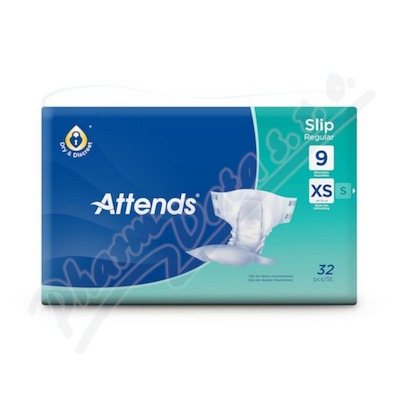 Kalhotky Absorpční Attends Slip Regular 9 X-small boky 40-70cm,prodyšné,1590ml,32ks