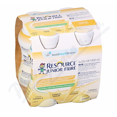 Resource Junior Fibre Vanilka perorální roztok 4x200ml
