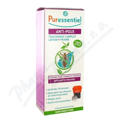 Puressentiel Roztok proti vším+hřebínek 100ml