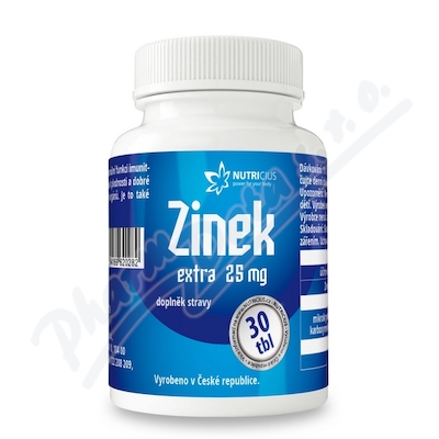 Zinek Extra 25mg Tbl.30