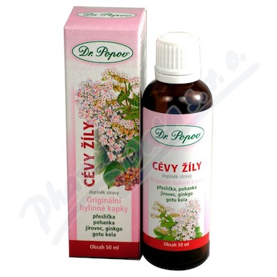 Dr.popov Kapky Bylinné Cévy žíly 50ml
