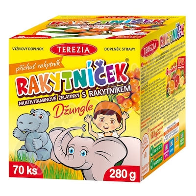Rakytníček želatinky Džungle 70ks