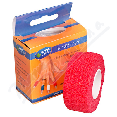 Rychlonáplast Elastická 25mmx450cm červená
