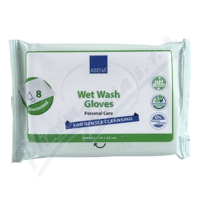 Abena žínka Vlhčená Mycí Neparfemované 15x22cm 8ks