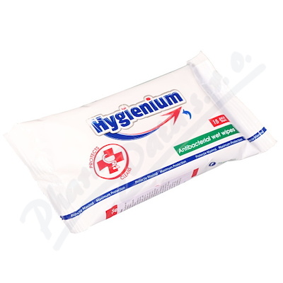 Hygienium Antibakteriální Vlhčené Ubrousky 15ks