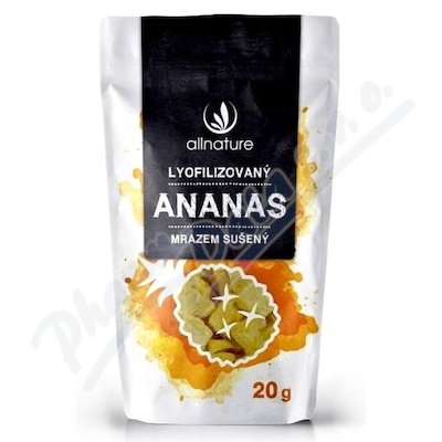 Allnature Ananas Sušený Mrazem Kousky 20g