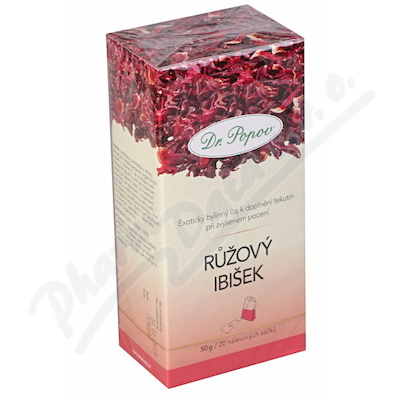 Dr.popov čaj Růžový Ibišek 20x2.5g