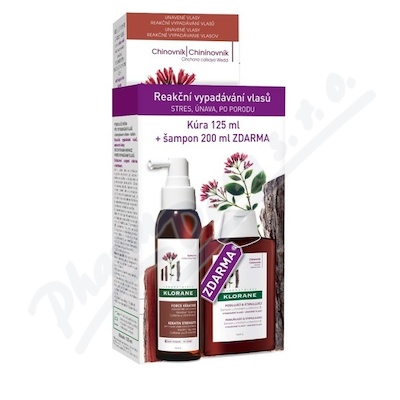 Klorane Force Kératine 125ml+šampon Chinin 200ml