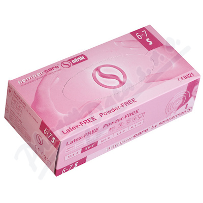 Rukavice Vyš.sempercare Nitril Nepudrové S 100ks