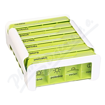 Dávkovač Na Léky - Zelený Anabox 7 Dní Compact