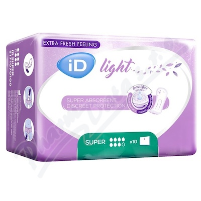 Vložky Absorpční Id Light Super 860ml,cotton feel,jednotlivě balené,10ks