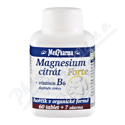 Medpharma Magnesium Citrát Forte B6 Tbl.67
