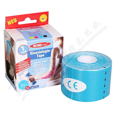 Wundmed Kinezio.tejp.páska Tyrkys.modrá 5cmx5m 1ks