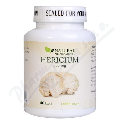 Natural Medicaments Hericium 500mg Cps.90