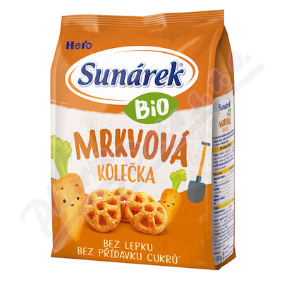 Sunárek Bio Křupky Mrkvová Kolečka 50g