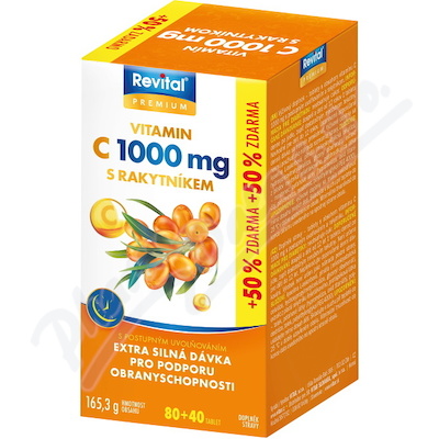 Vitar Vitamin C 1000mg+rakytník Tbl.120