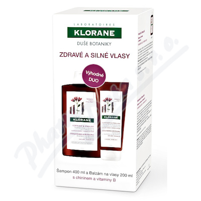 Klorane Šampon s chininem 400m l + balzám 200ml