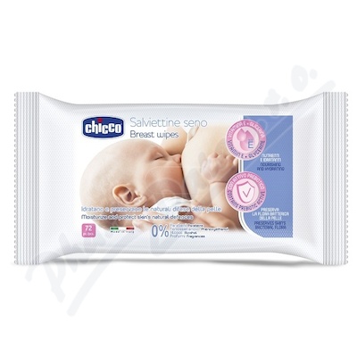Chicco Breast wipes čistící ubrousky na prsa 72 kusů