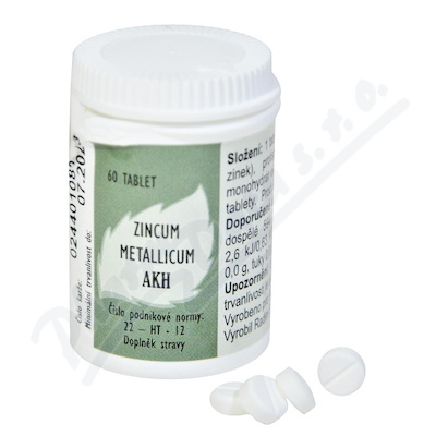 Zincum Metallicum Akh Tbl.60