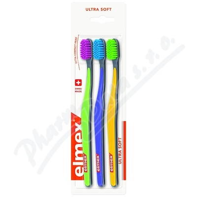 Elmex Zubní Kartáček Ultra Soft Tripack 3ks