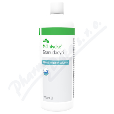Granudacyn Wound Irrigation Solution 1000 ml, čistící a oplachový roztok na rány