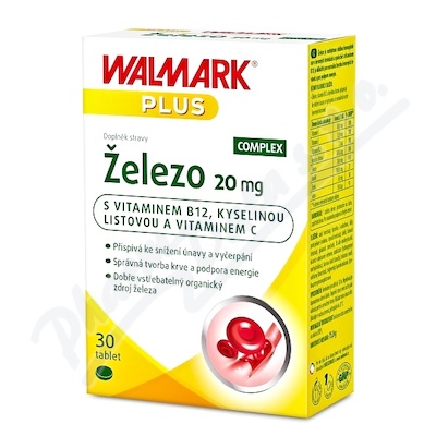 Walmark železo 20mg Tbl.30