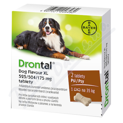 Drontal Dog Flavour XL pro psy 2 tablety